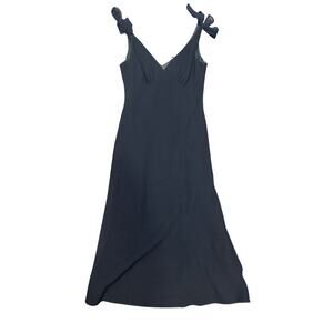 VTG Size 6 Studio I 90s Tie Black Dress